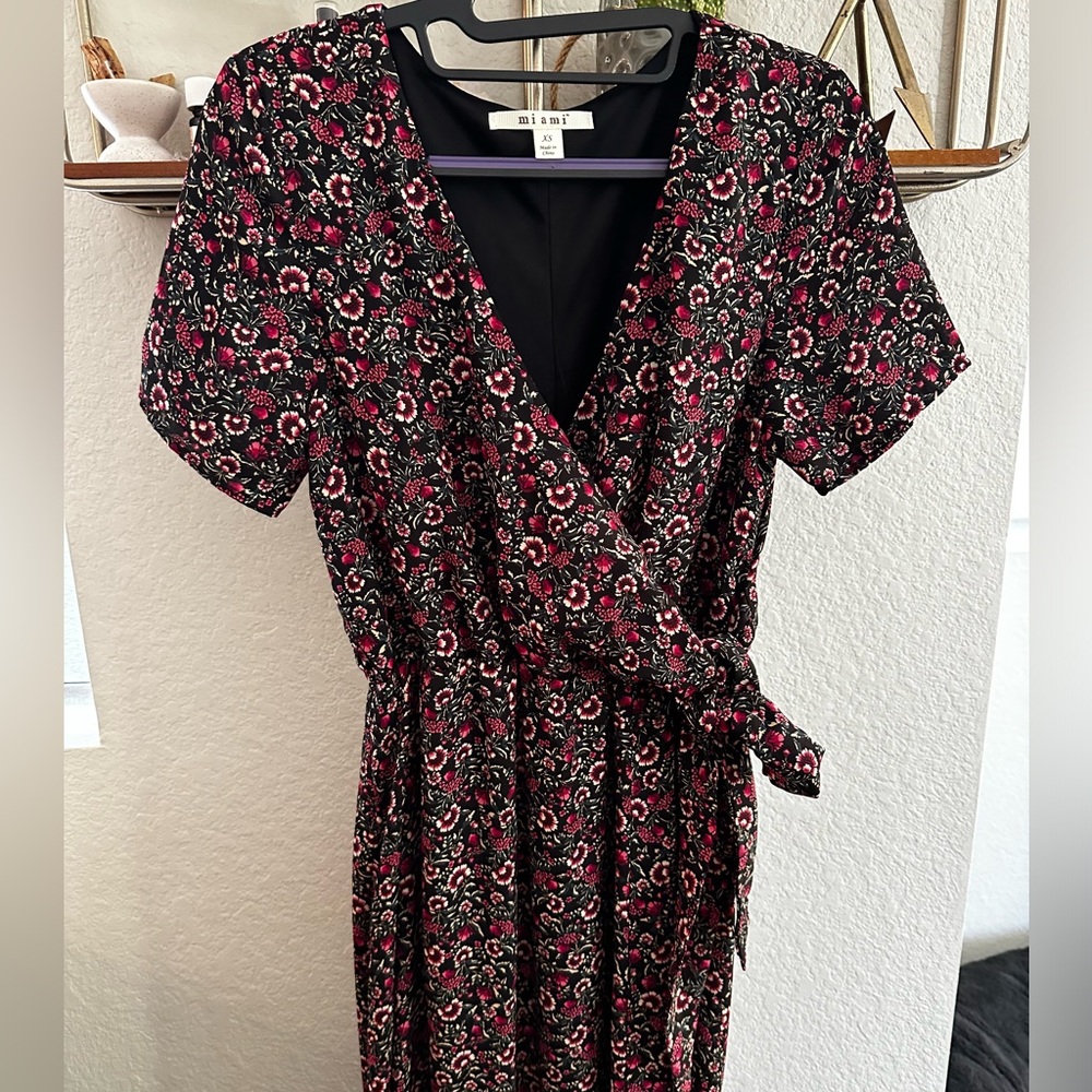 Floral print maxi dress